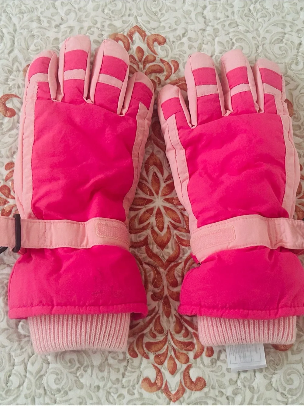 Gymboree Polar Pink Two-Tone Kids Winter Mittens